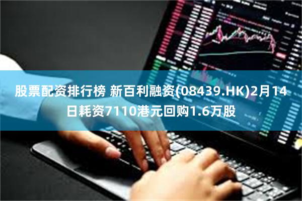 股票配资排行榜 新百利融资(08439.HK)2月14日耗资7110港元回购1.6万股