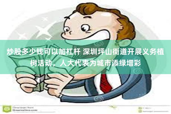 炒股多少钱可以加杠杆 深圳坪山街道开展义务植树活动，人大代表为城市添绿增彩