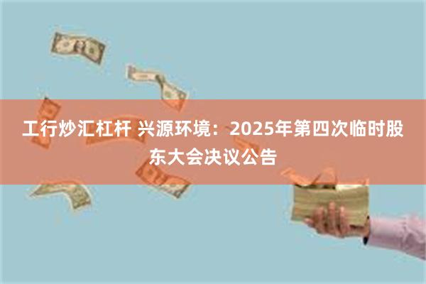 工行炒汇杠杆 兴源环境：2025年第四次临时股东大会决议公告